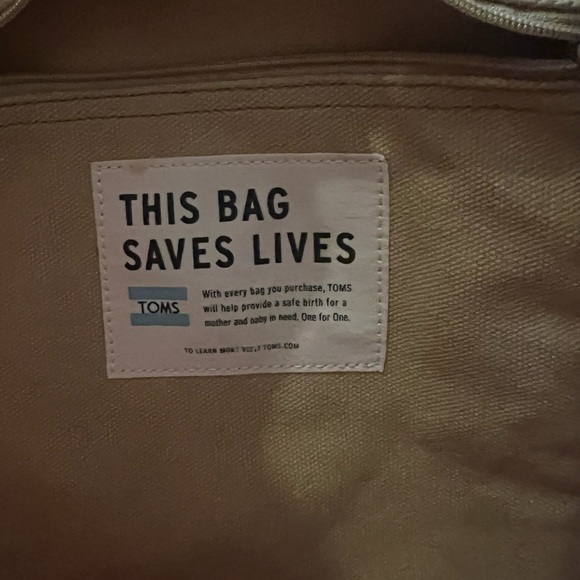 Toms reef chevron canvas drawstring backpack, - Picture 7 of 7